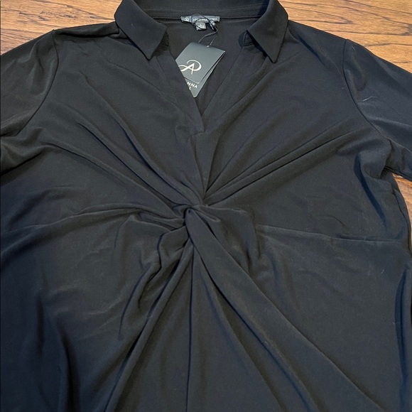 Adrianna Papell Elegant Black Blouse - Picture 3 of 8